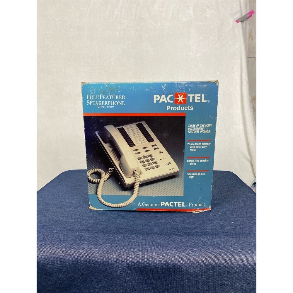 PacTel FE5200 Full Featured Speakerphone Vintage Landline Telephone